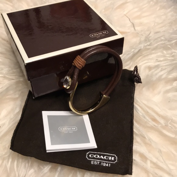 Coach leather and brass bracelet - Picture 9 of 16